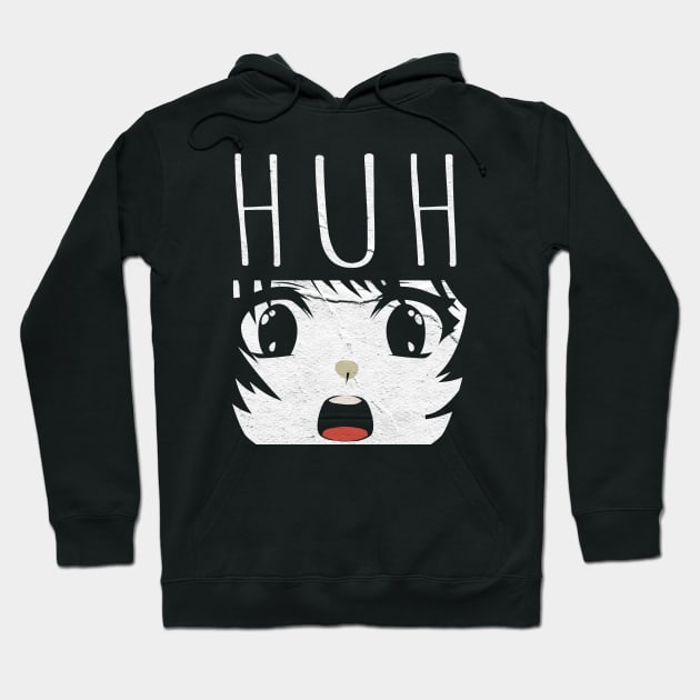 Huh-cat-meme anime Hoodie by Kahfirabu